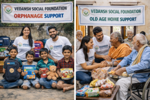 Vedansh Social Foundation Orphanage and Oldage Home support program
