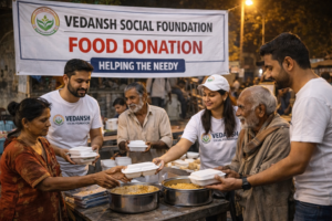 Vedansh Social Foundation food donation program